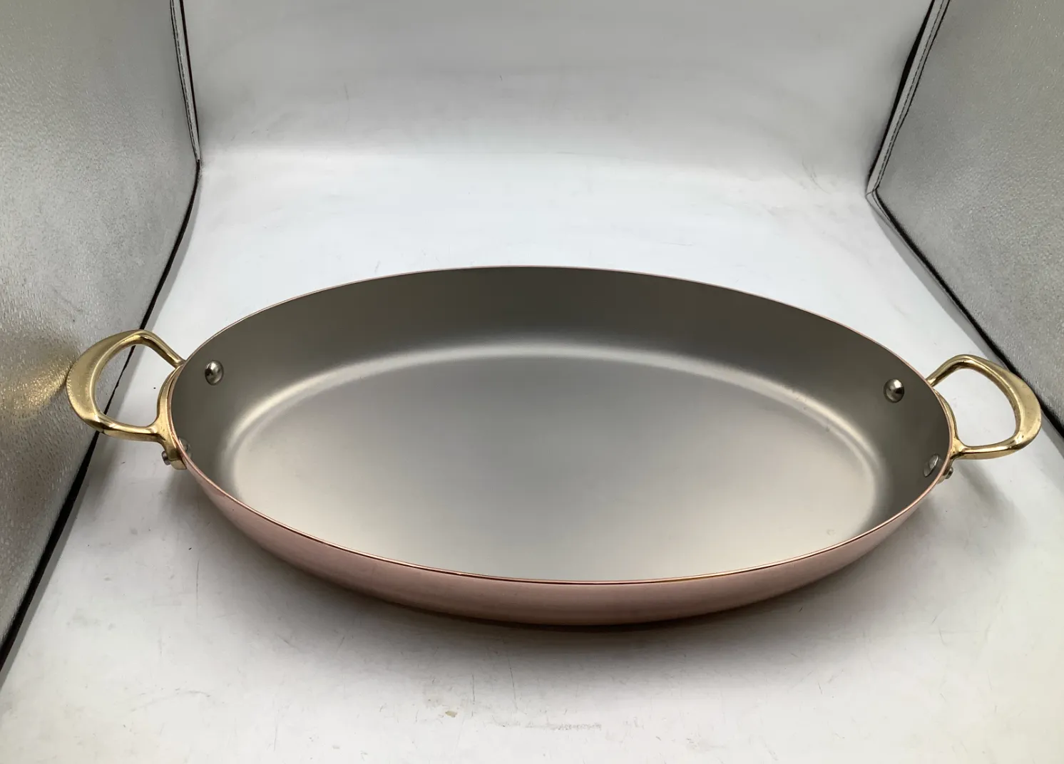 Mauviel M'Héritage oval gratängpanna koppar 40 cm