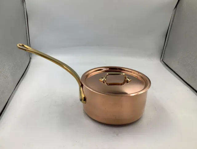 Mauviel M'Héritage M'200 B kastrull med lock 1,7 L koppar