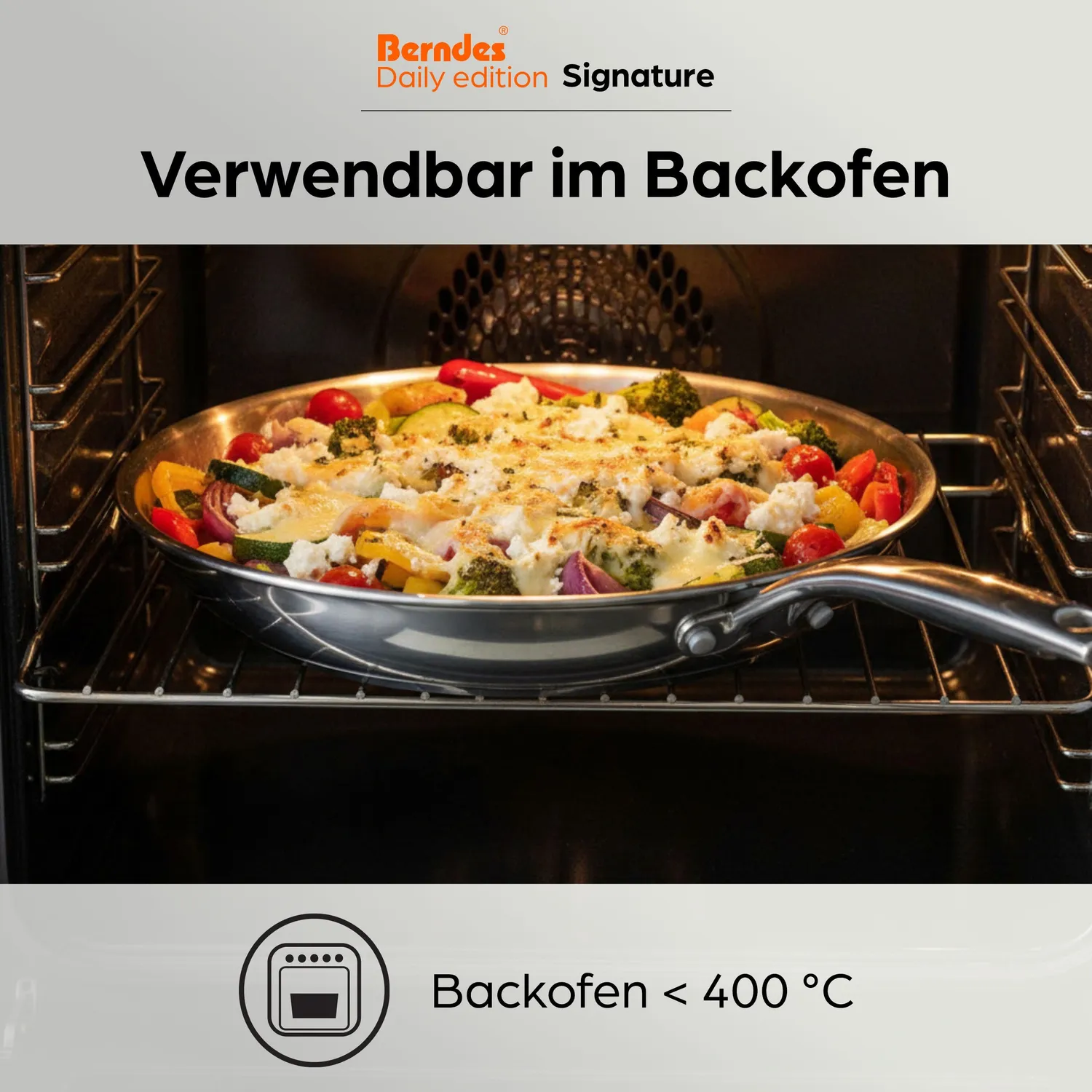Berndes Daily Edition Signature stekpanna 28 cm hybrid rostfri