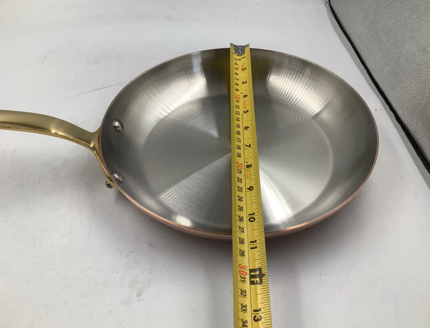 Mauviel M'Heritage M200B stekpanna 26 cm koppar mässing