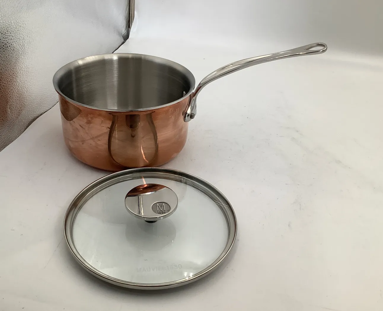 Mauviel M'Triply S kastrull 2,5 liter koppar