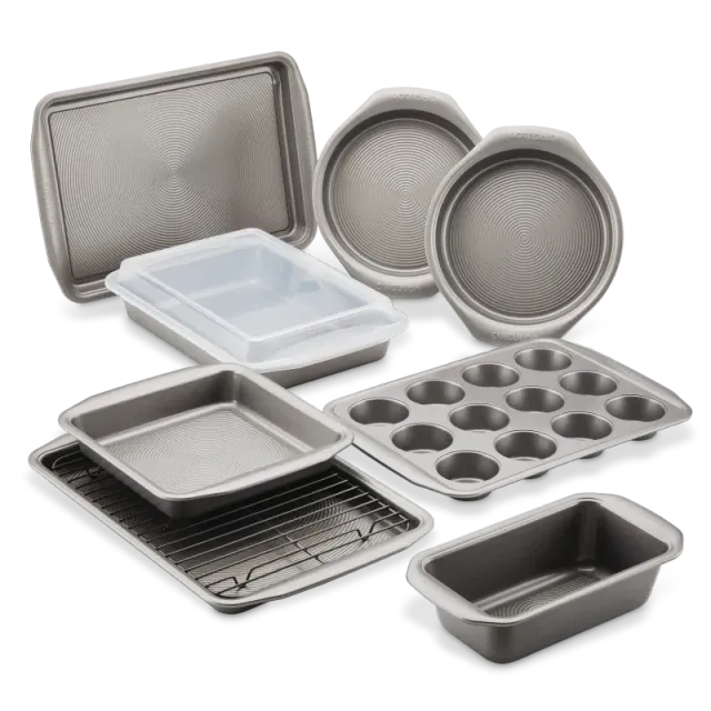 Circulon bakformsset nonstick grå 10-delar jämn värme