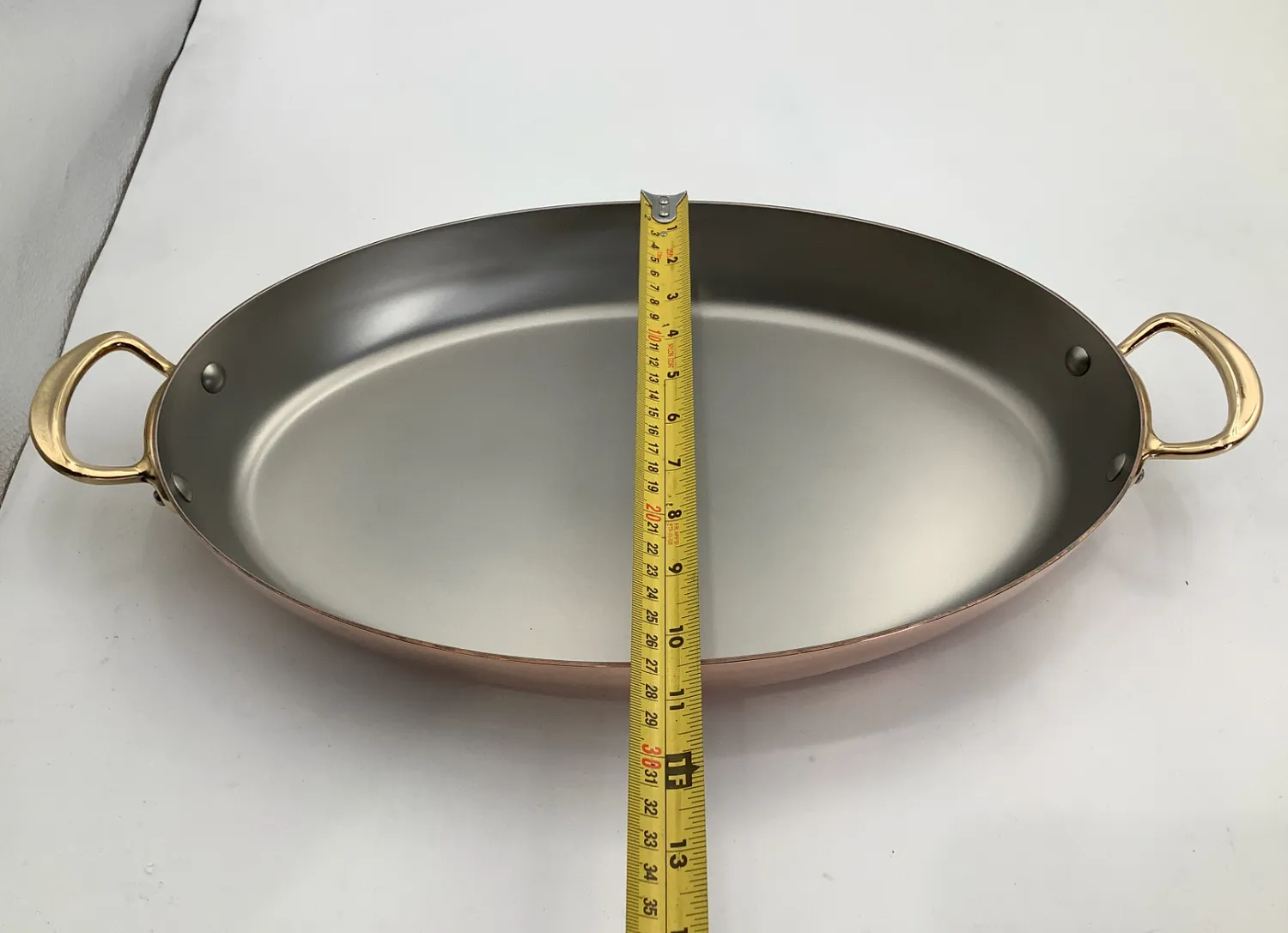 Mauviel M'Heritage M'150 B gratängform oval 40 cm koppar