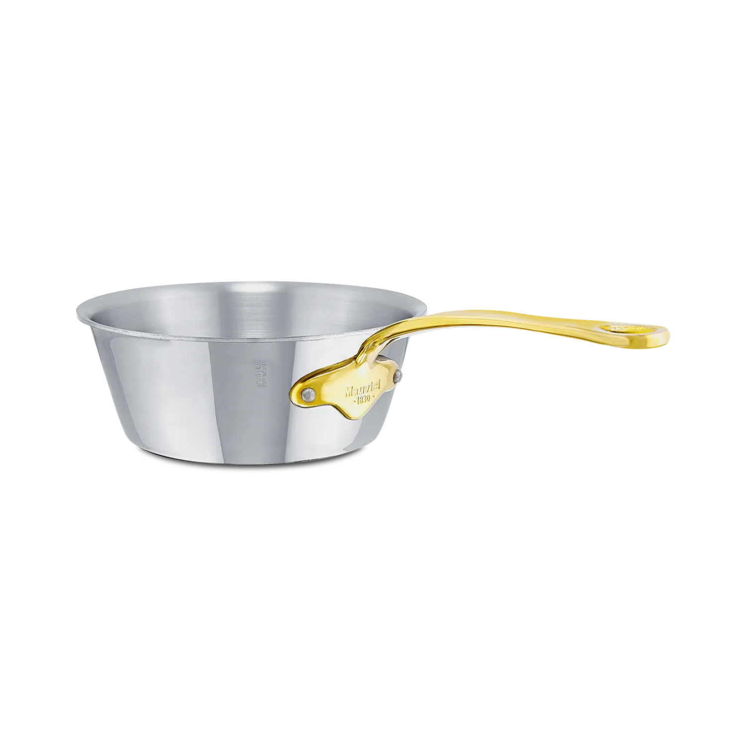 Mauviel M'COOK B sauteuse rostfri 5-lagers mässingshandtag