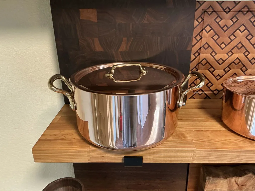 Mauviel M'Héritage M'250 B gryta med lock 5,8 l koppar