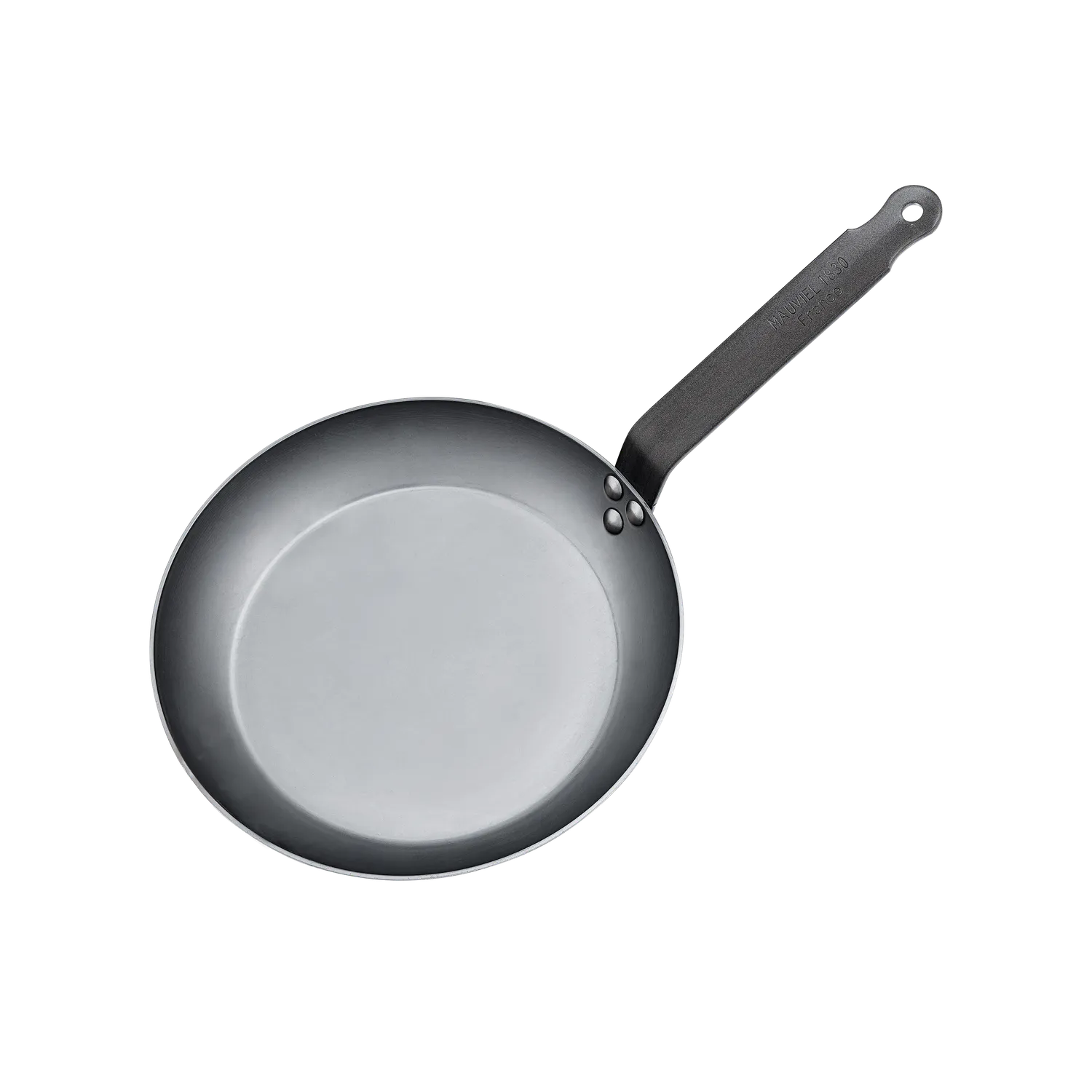 Mauviel M'Steel stekpanna 28 cm kolstål järnhandtag