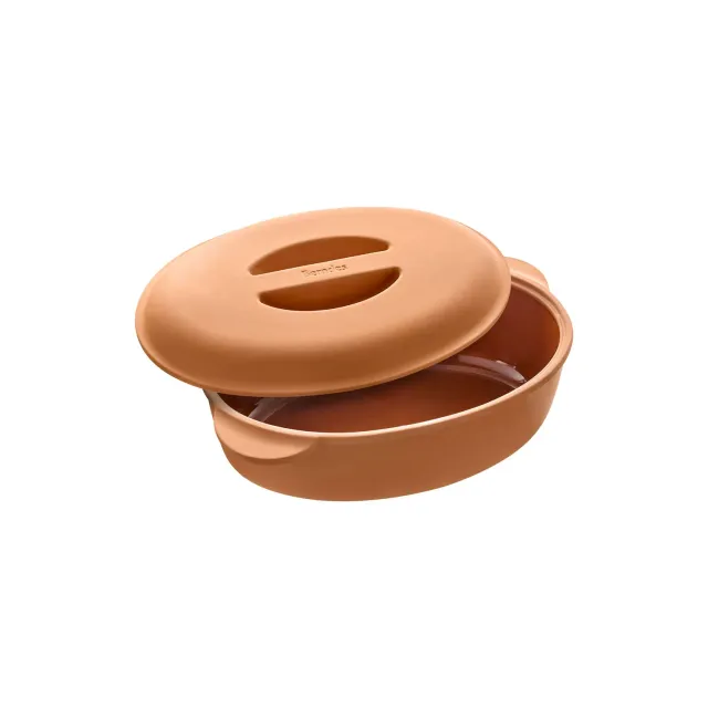 Berndes b.terra lergryta oval 4 liter terrakotta
