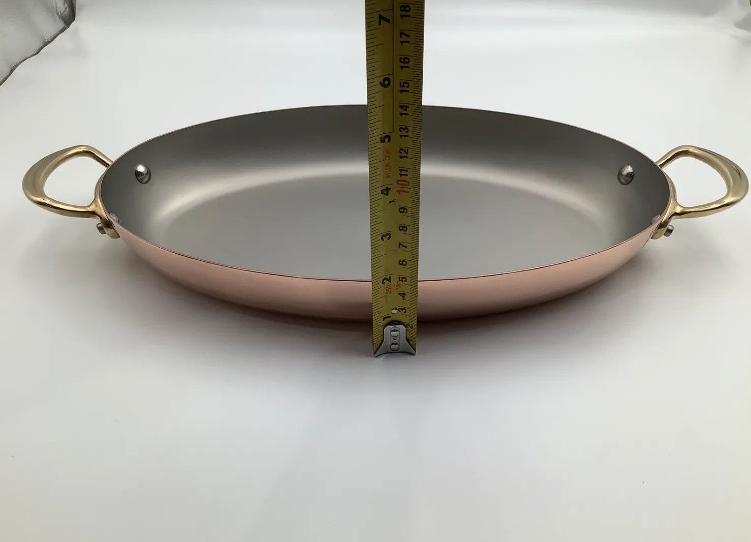 Mauviel M Heritage M150B oval gratängform 35 cm koppar