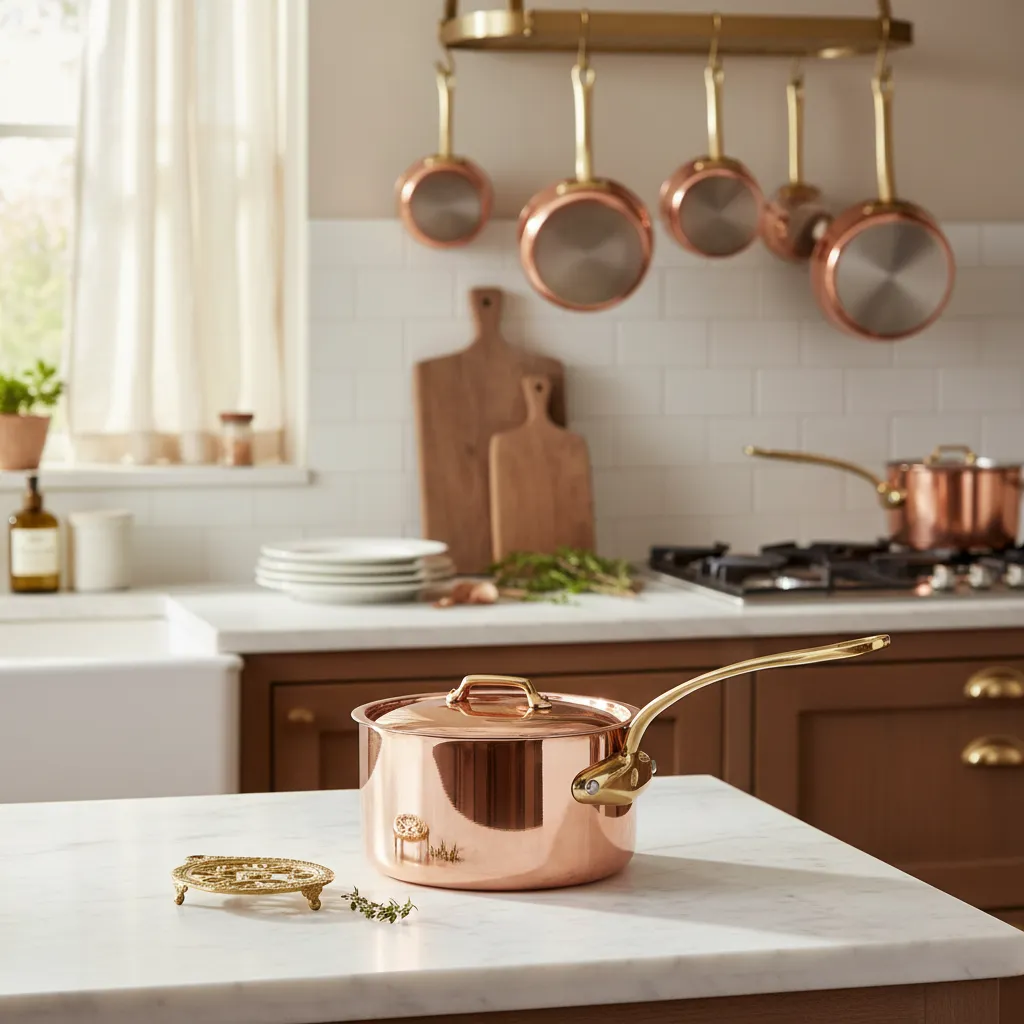 Mauviel M’Heritage M250B kopparkastrull med lock koppar