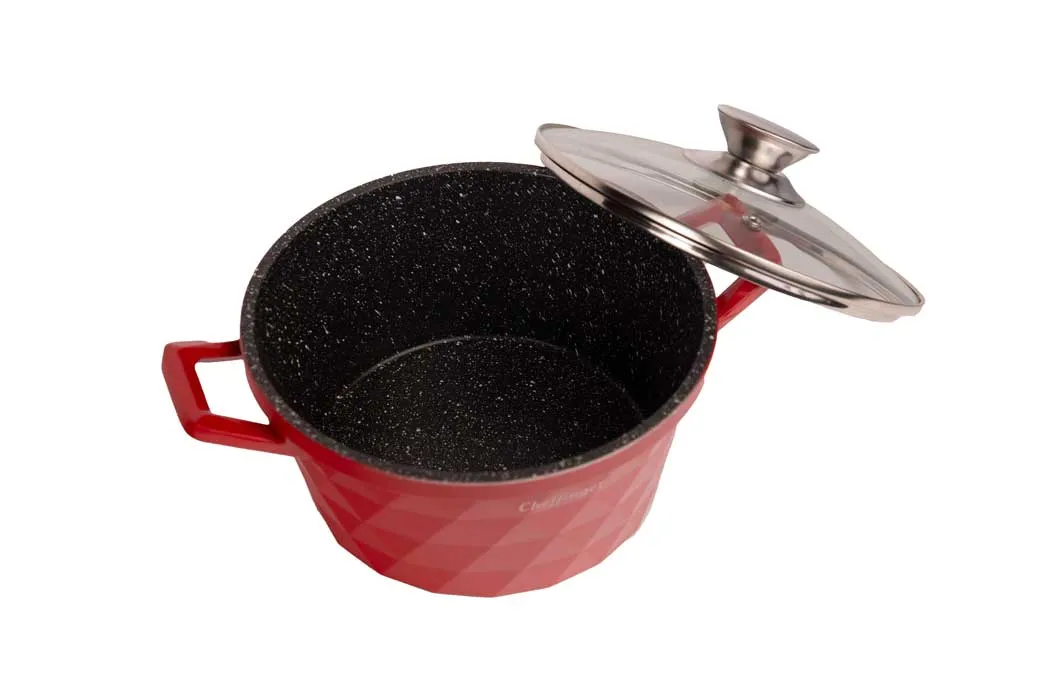 Cheffinger CF-DIAC03 kockkniv röd 20 cm