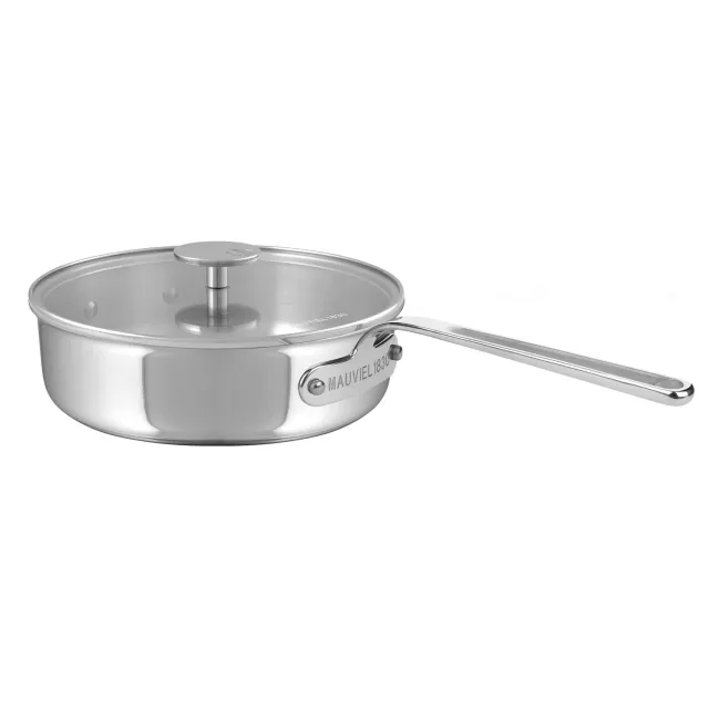 Mauviel M'360 traktörpanna 3,2 qt med glaslock rostfri