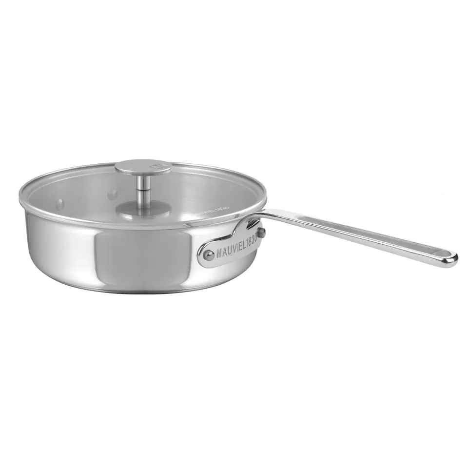 Mauviel M'360 traktörpanna 3,2 qt med glaslock rostfri