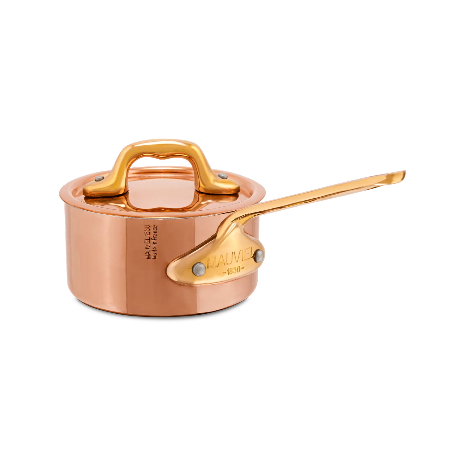Mauviel M Minis minikastrull med lock 0,3 liter koppar