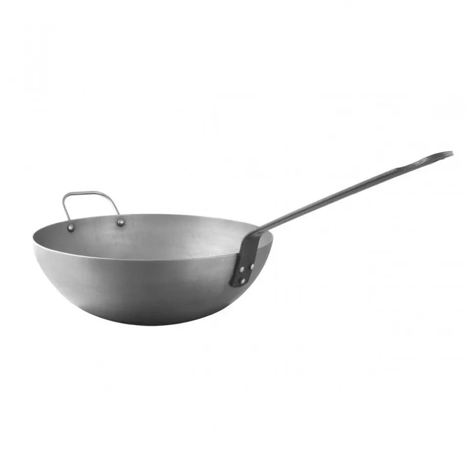 Mauviel M'Steel wok kolstål 30 cm 6 l