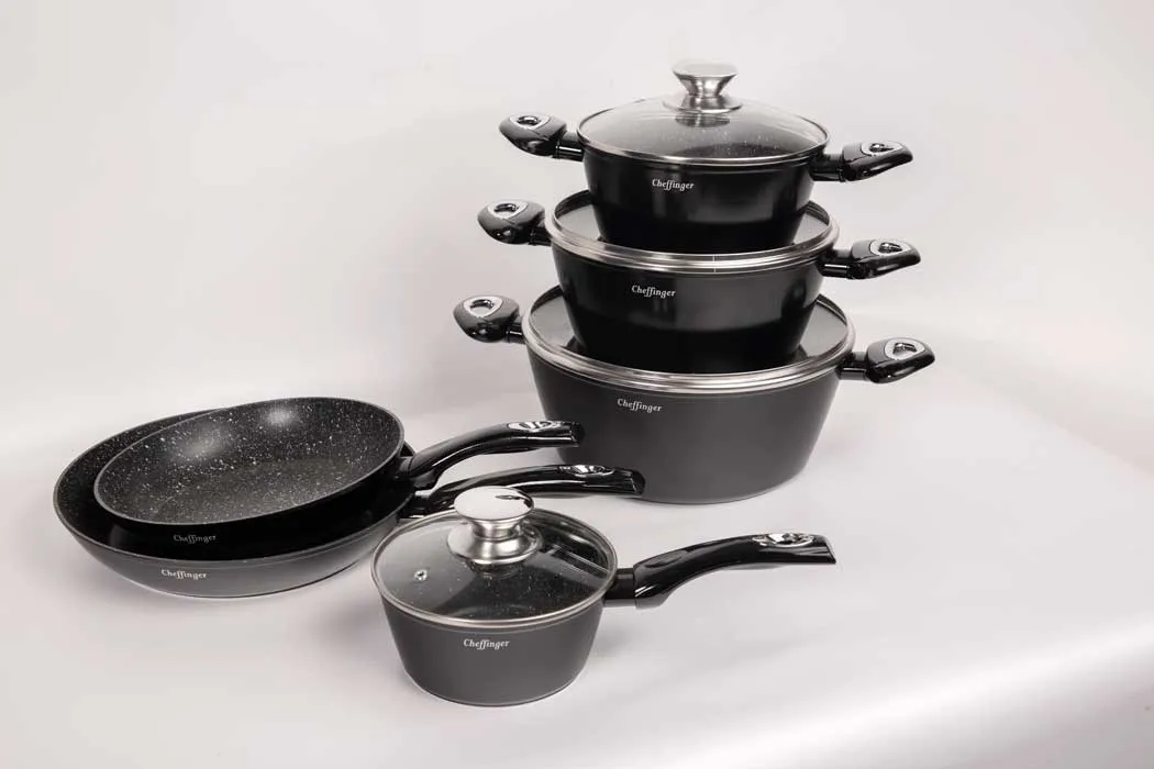 Cheffinger CF-FA1010 stekpanna svart induktion