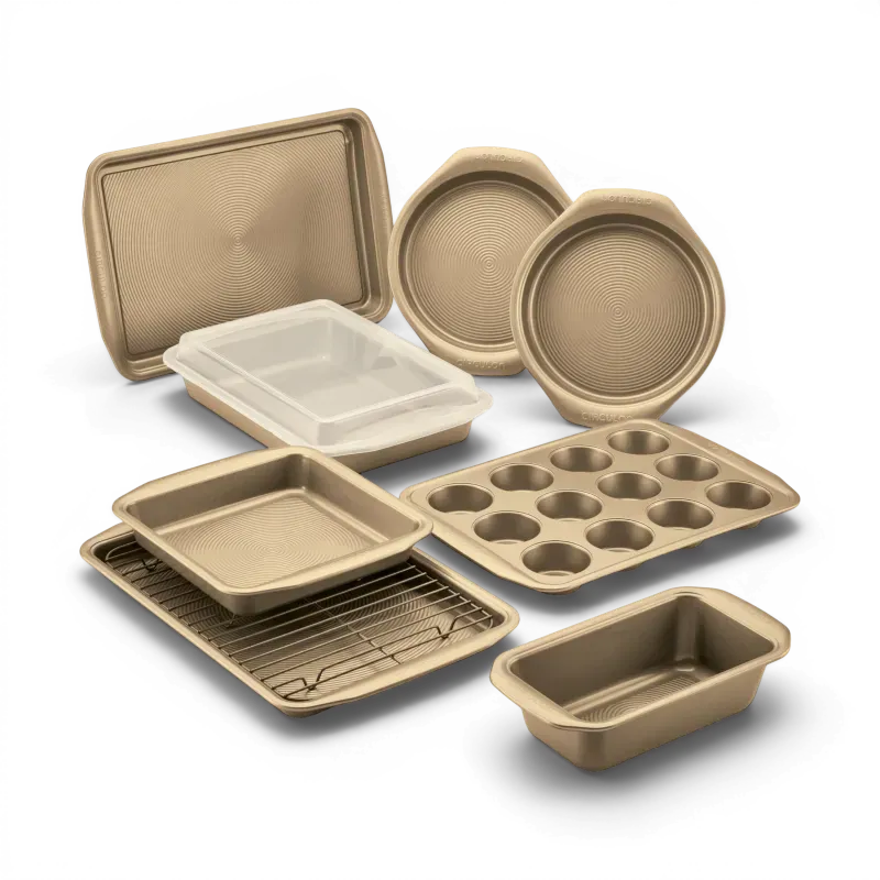 Circulon 10-Piece bakplåtset guld nonstick 10-delar