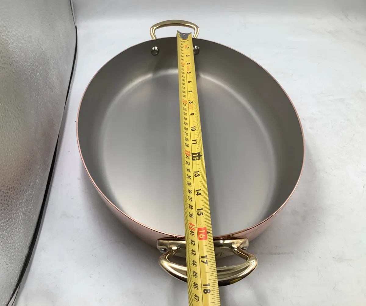 Mauviel M'Héritage oval gratängpanna koppar 40 cm