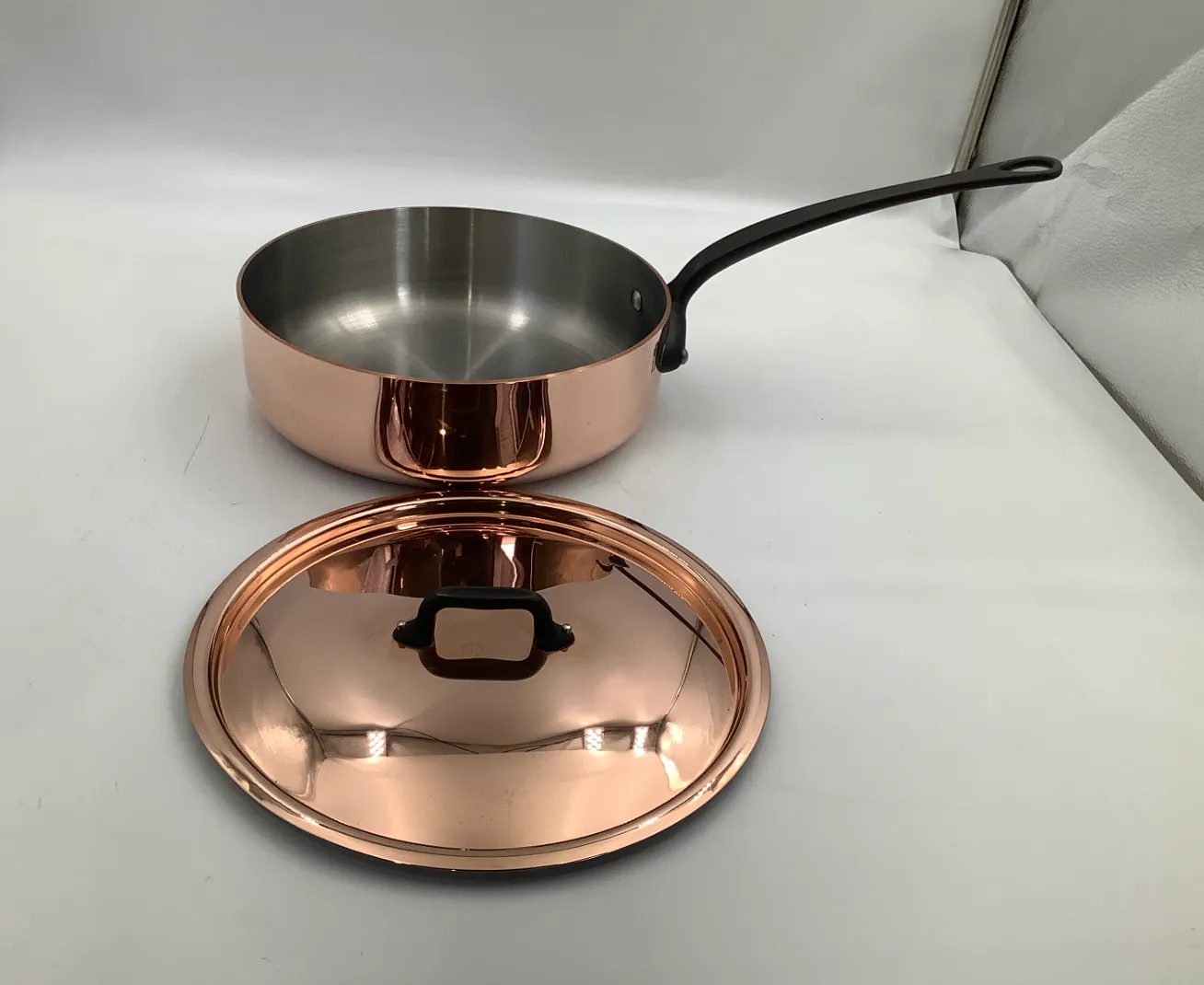 Mauviel M'Heritage 250CI sautepanna med lock 3,1 l koppar
