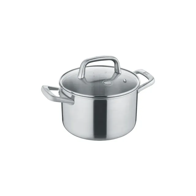 Berndes Tricion Resist gryta med glaslock 20 cm rostfri