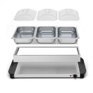 Cheffinger CF-BW300-3 matvärmare 3x1,5 L