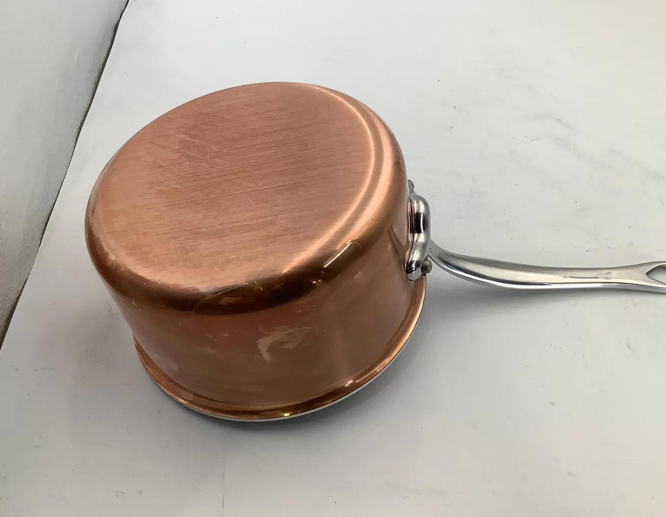 Mauviel M'Triply S kastrull koppar 2,5 liter med lock
