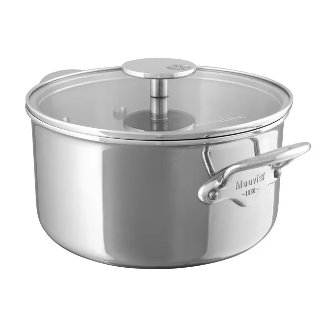 Mauviel M'Cook gryta rostfri 1,7 l glaslock induktion