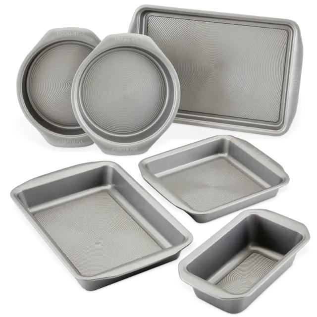 Circulon 6-delar bakset nonstick stål grå