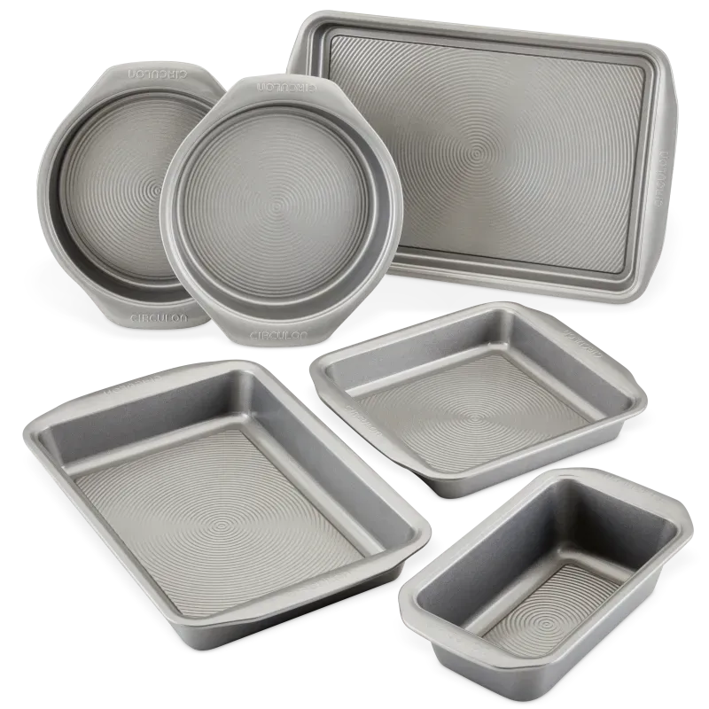 Circulon 6-delar bakset nonstick stål grå