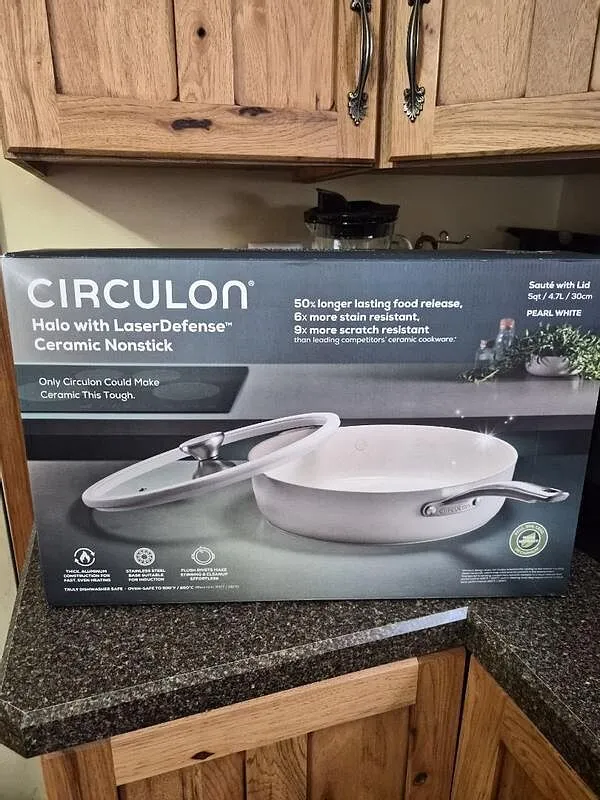Circulon Ceramic stekpanna 30 cm salvia keramisk nonstick