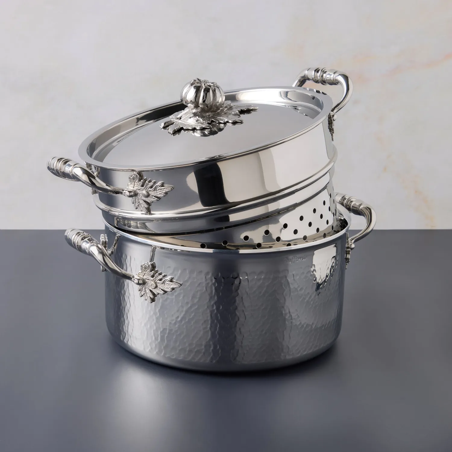 Ruffoni Opus Prima Pasta Risotto kastrullset 4-delar stål