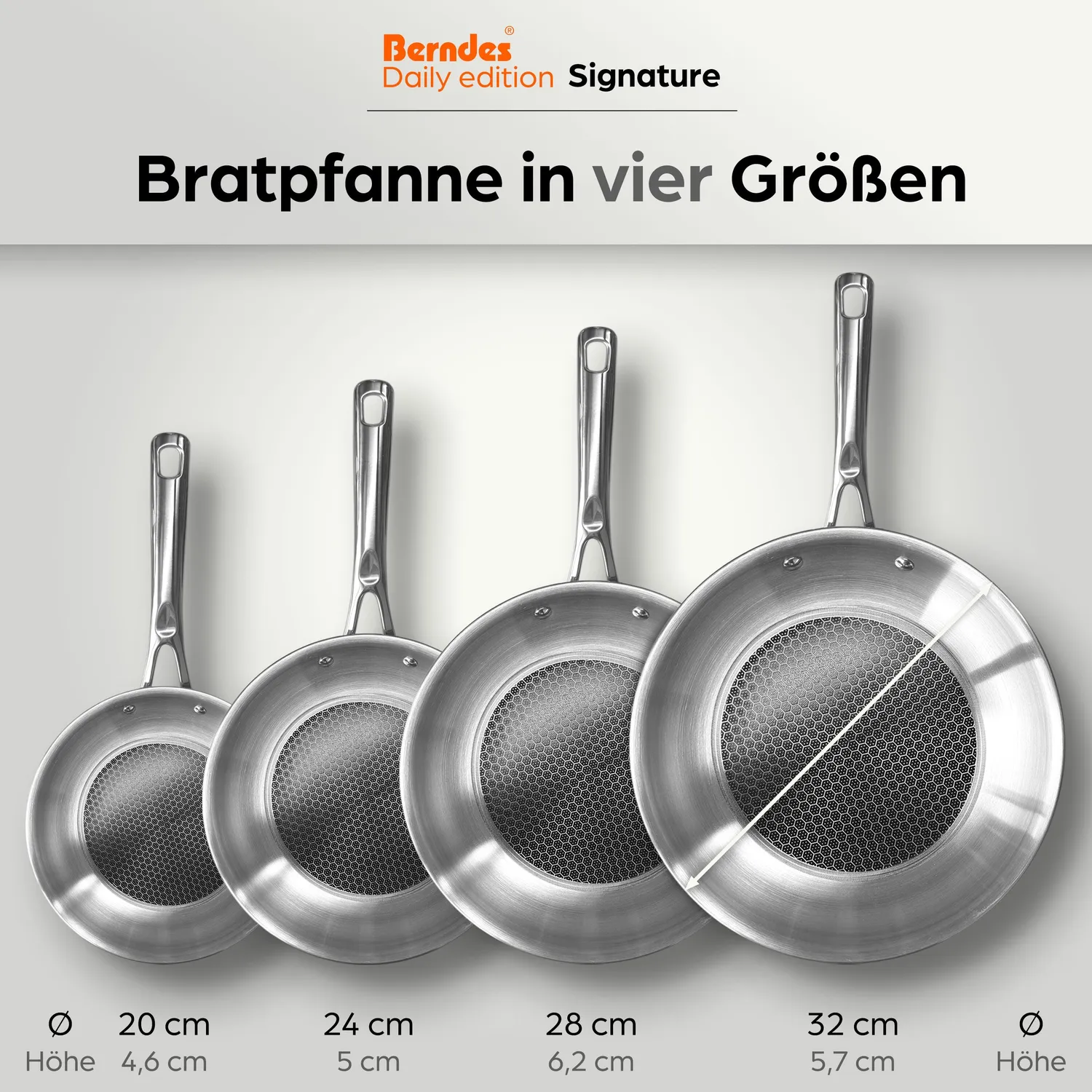 Berndes Daily Edition Signature stekpanna 28 cm hybrid rostfri