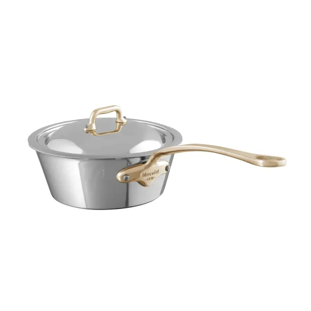 Mauviel M'Cook B traktörpanna rostfri med lock 1,9 l tål ugn