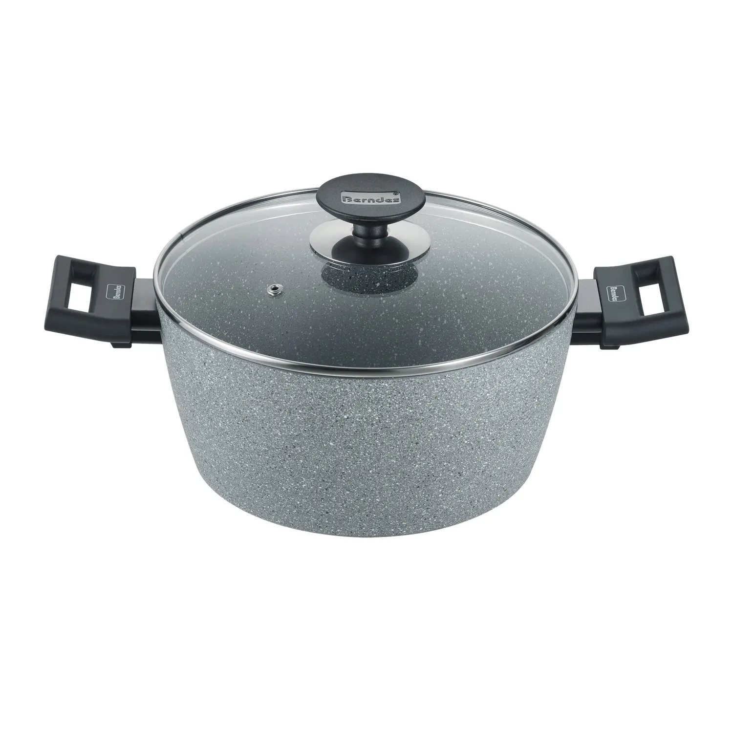 Berndes Alu Induction kastrull grå 24 cm med glaslock