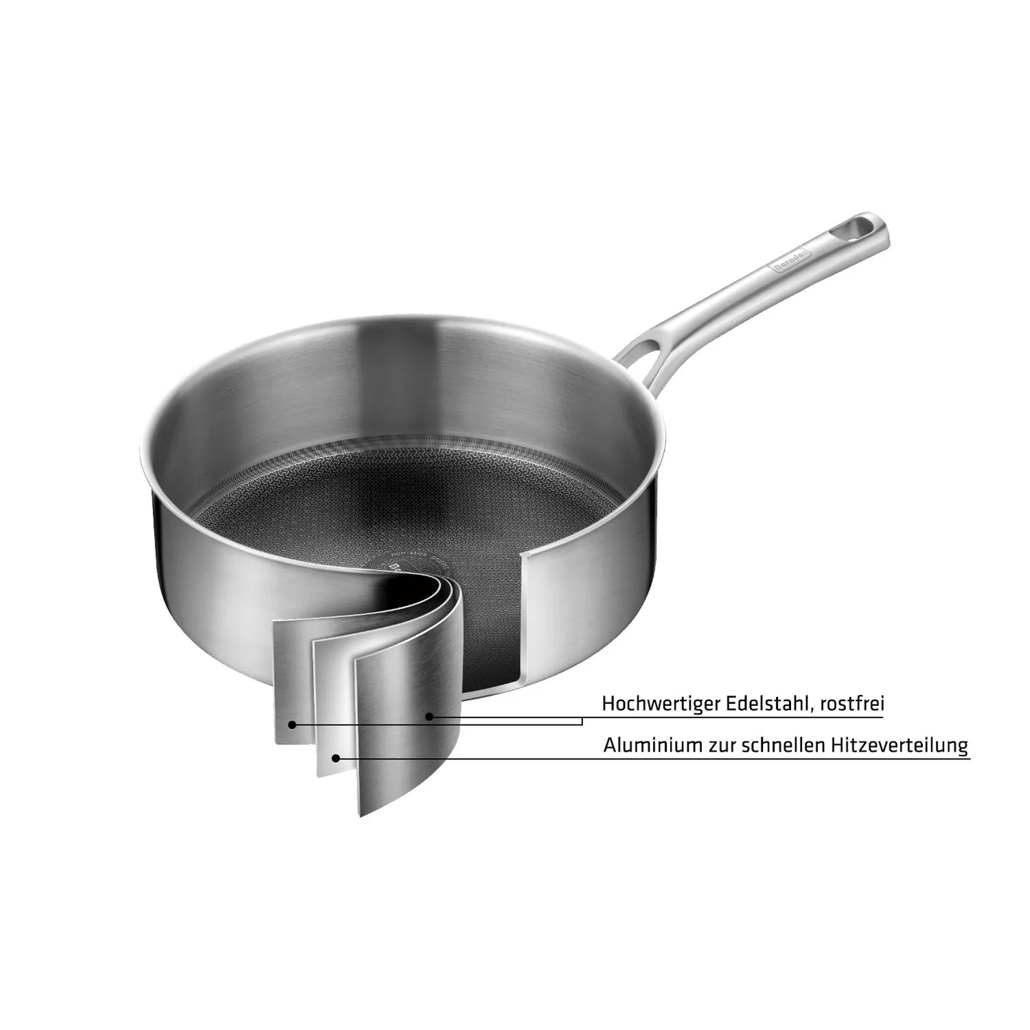 Berndes Tricion Resist stekpannor 24+28 cm 2-pack rostfri tål ugn