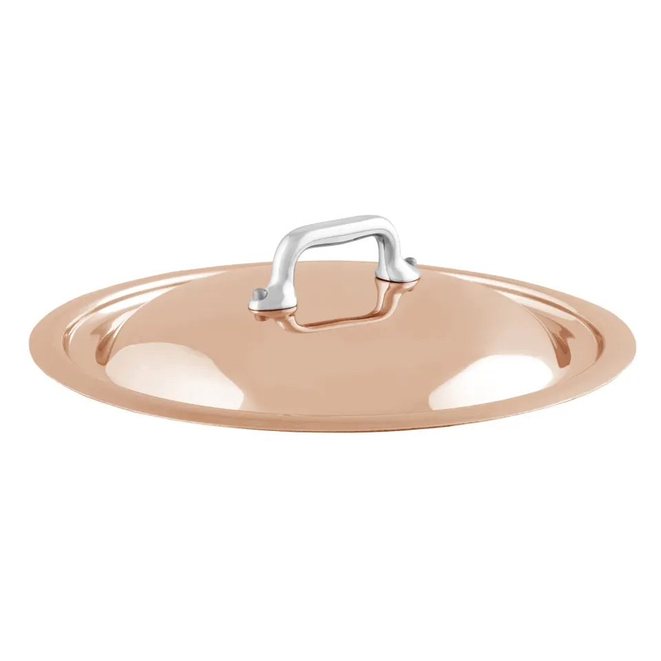 Mauviel kopparlock välvt 12 cm stålhandtag