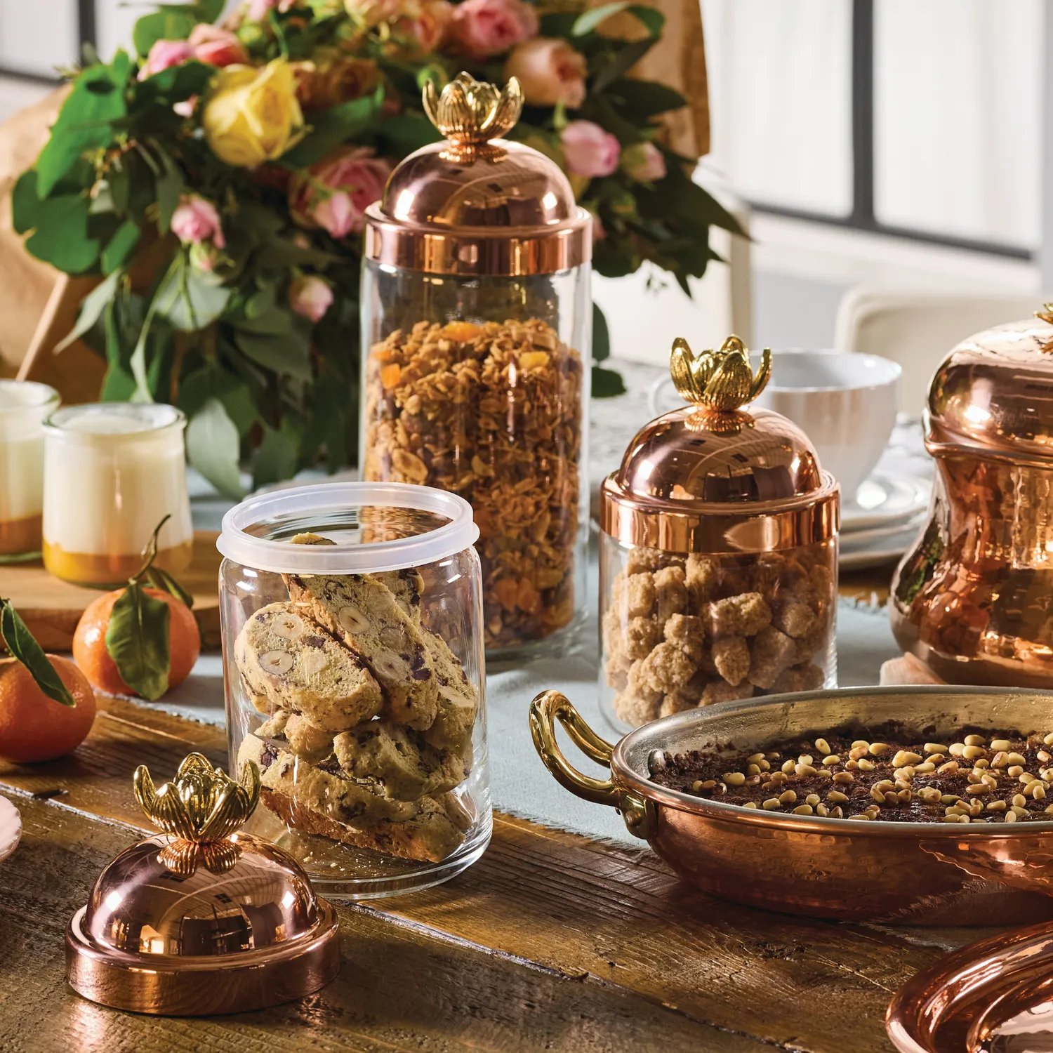 Ruffoni Lotus Kitchen Jar förvaringsburkar 3-pack glas