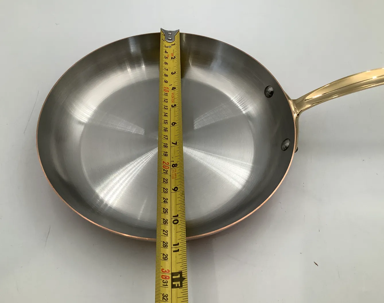 Mauviel M'Heritage M'150 B stekpanna koppar 26 cm mässing