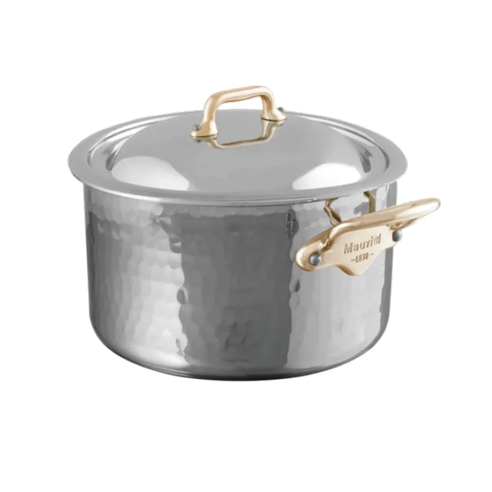 Mauviel M'Elite B gryta hamrad 5,9 l med lock