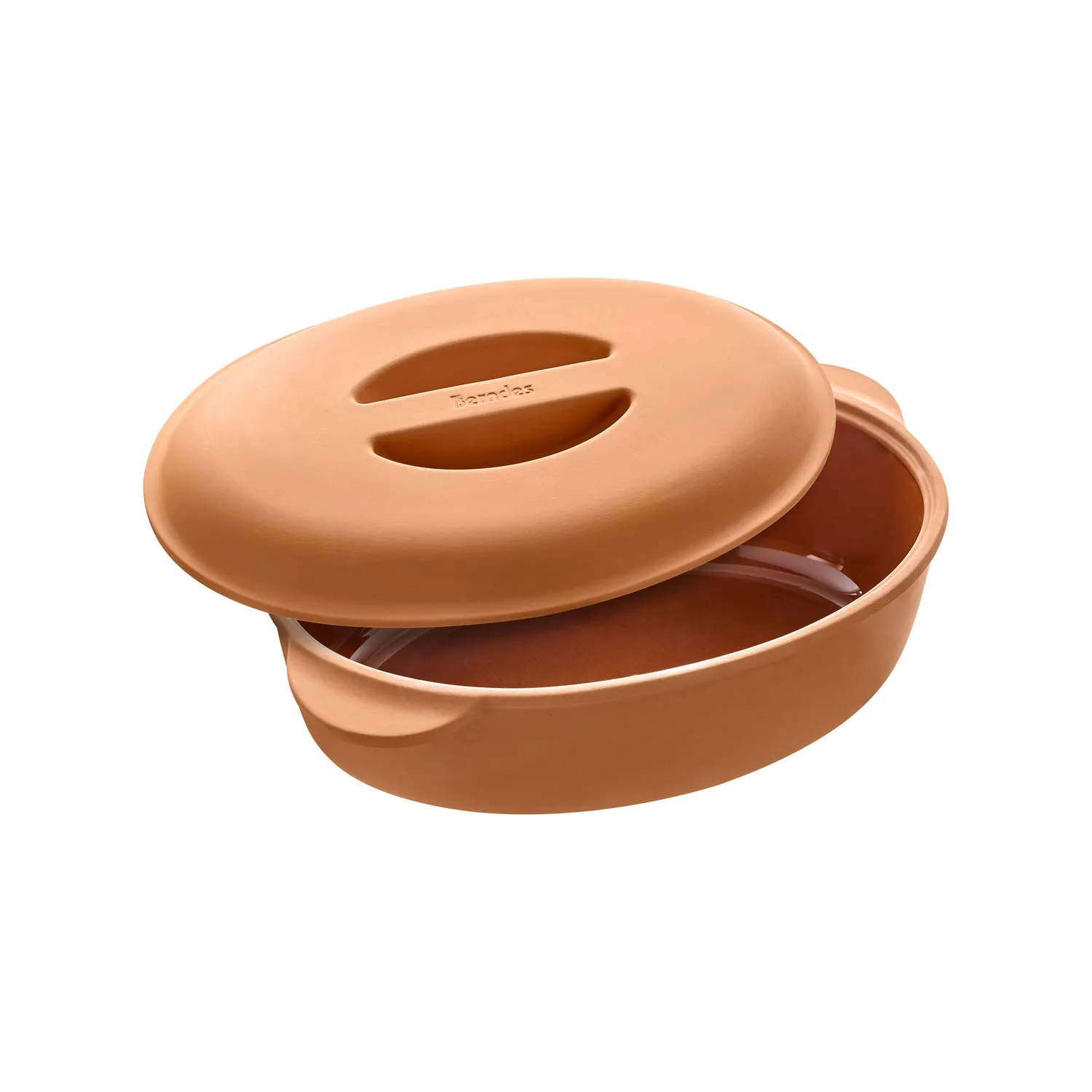 Berndes b.terra lergryta oval 4 liter terrakotta
