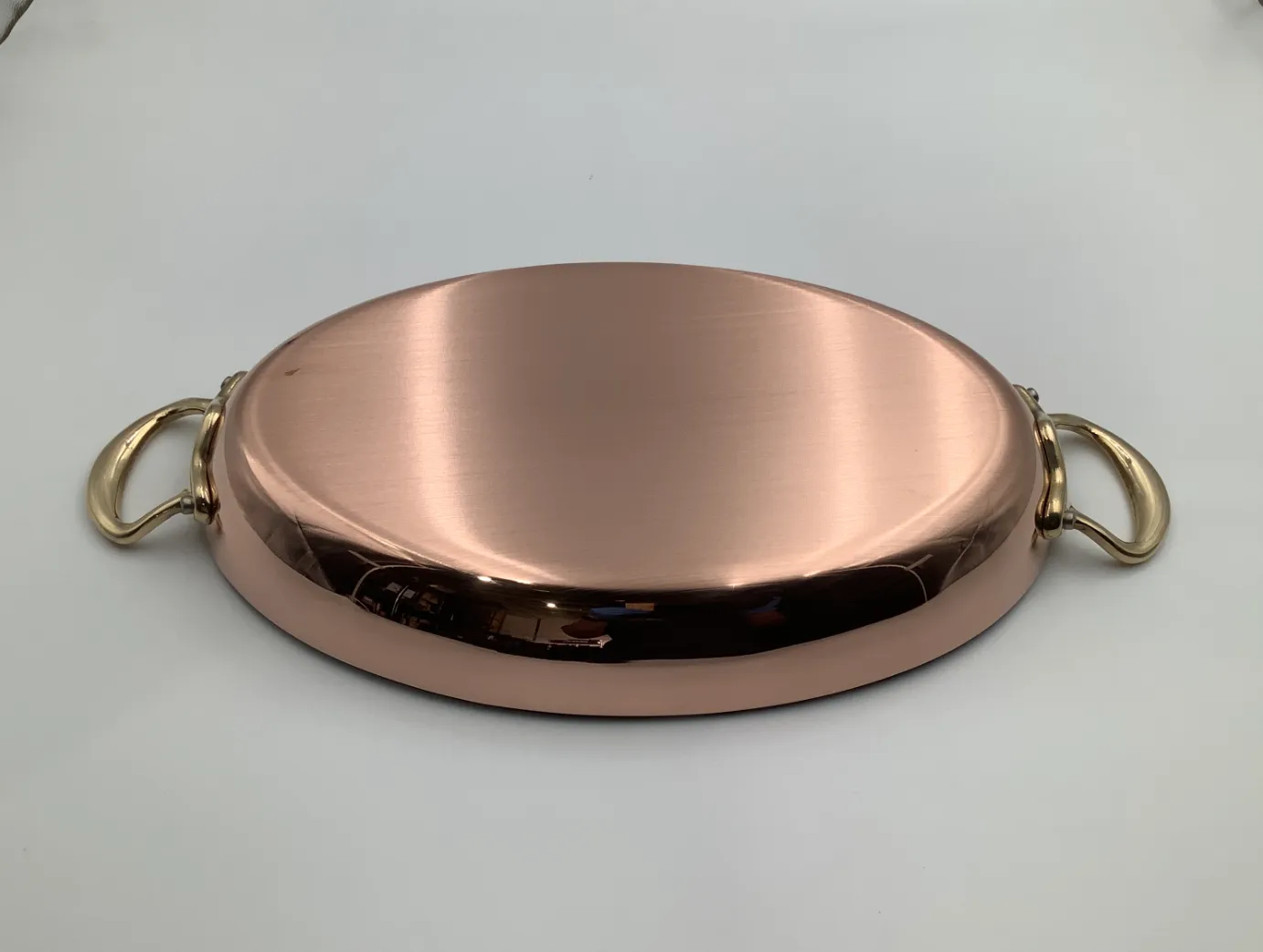 Mauviel M Heritage M150B oval gratängform 35 cm koppar