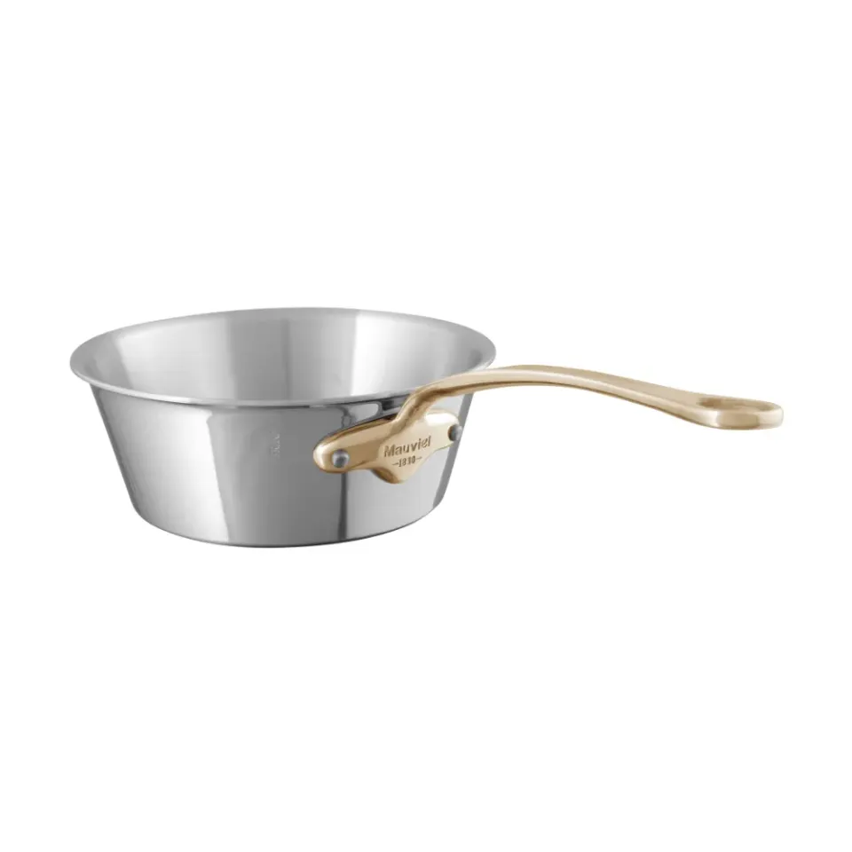 Mauviel M'COOK B sauteuse rostfri 5-lagers mässingshandtag
