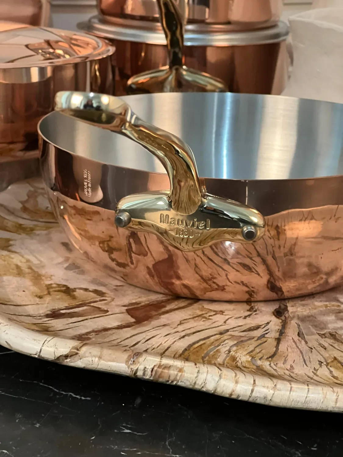 Mauviel M'Heritage M150B traktörpanna med lock koppar