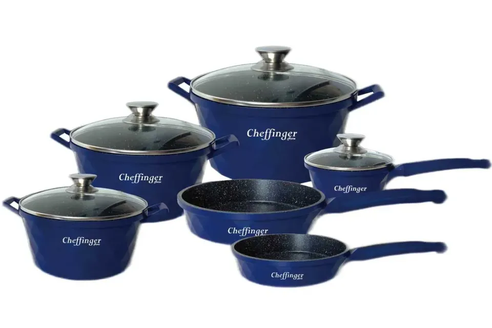 Cheffinger CF-DIAC12 traktörpanna blå gjutjärn