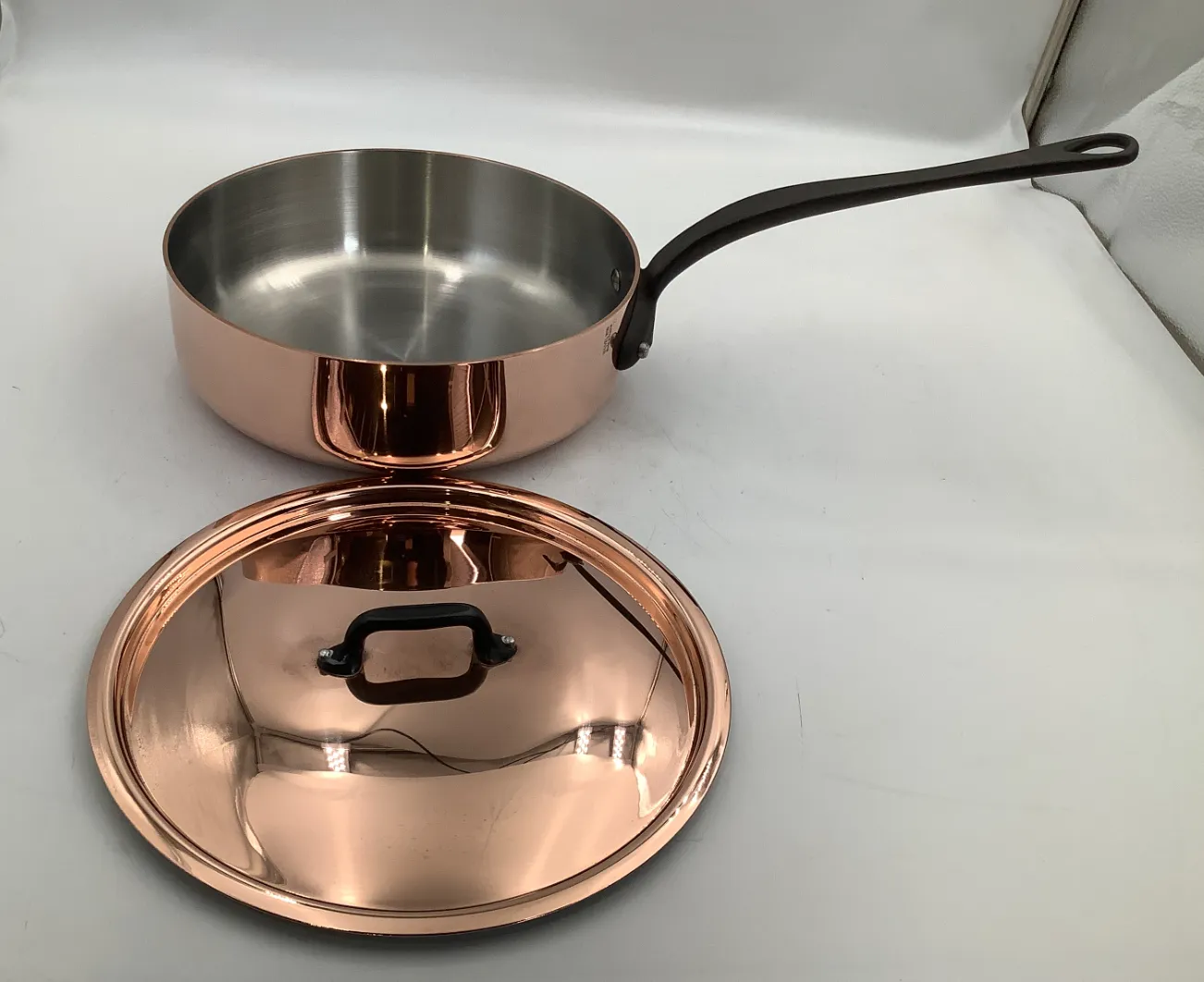 Mauviel M’Heritage 250 CI sautépanna med lock 3,1 l koppar