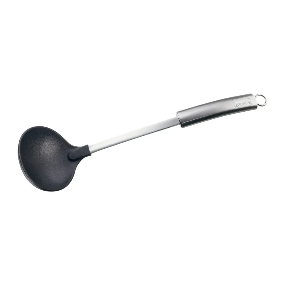 Berndes slev 36,5 cm rostfri plast svart sopp