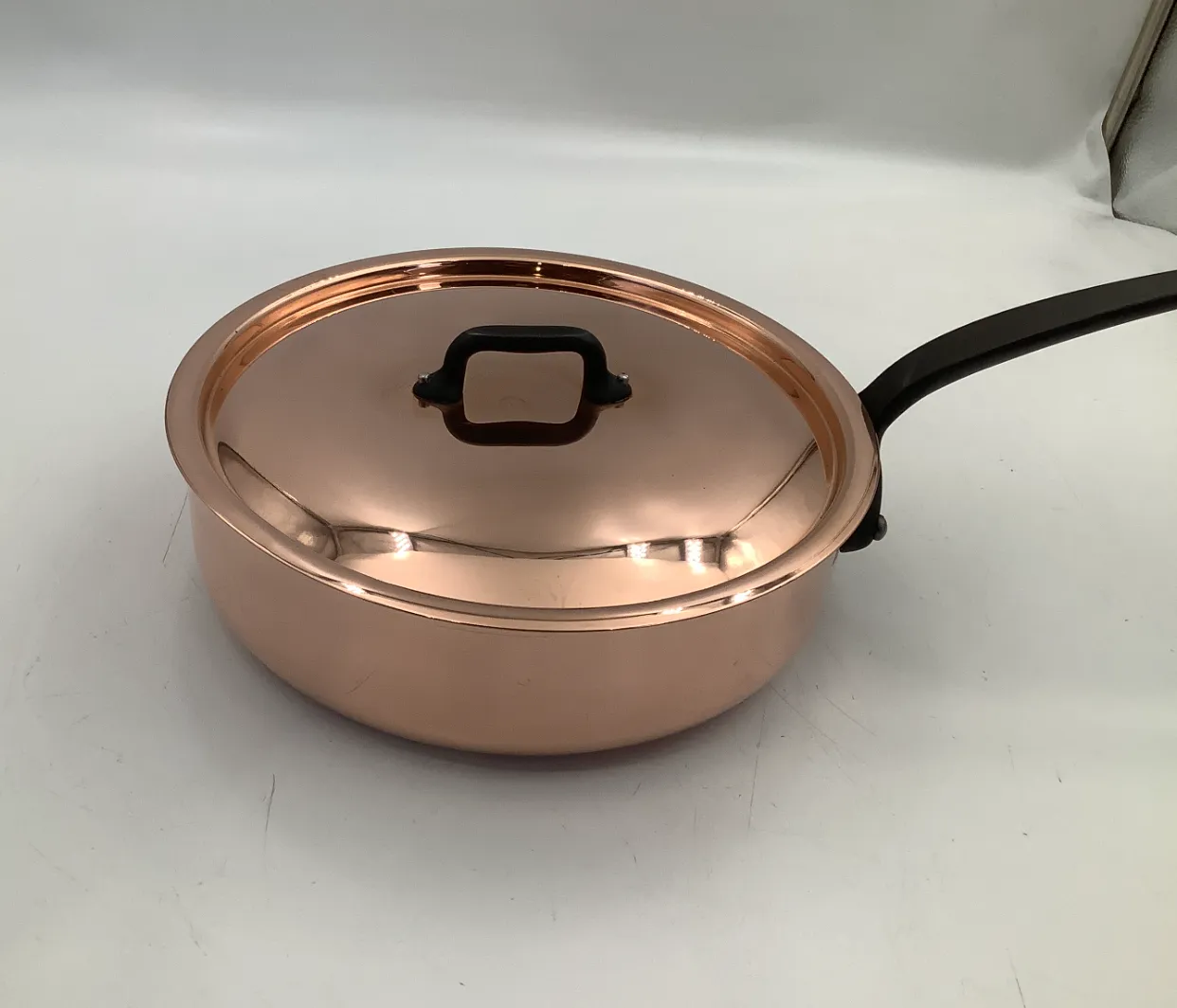 Mauviel M'Heritage 250CI sautepanna med lock 3,1 l koppar
