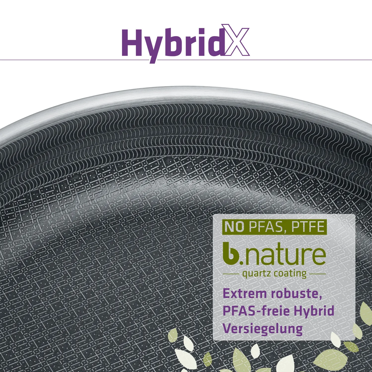Berndes HybridX stekpanna 24 cm 3-lagers PFAS-fri