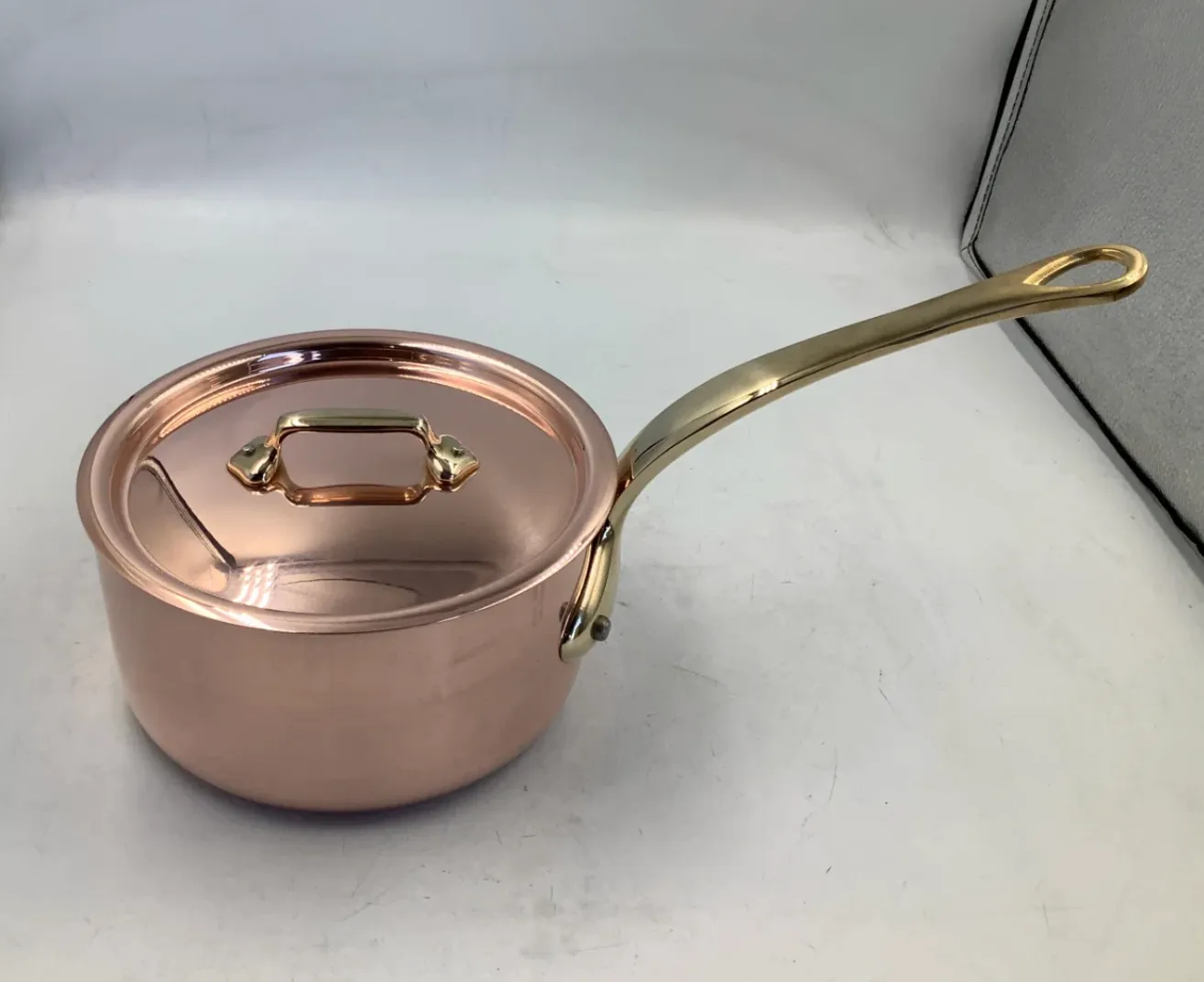 Mauviel M'Heritage M'200 B kastrull koppar 1,7 l med lock