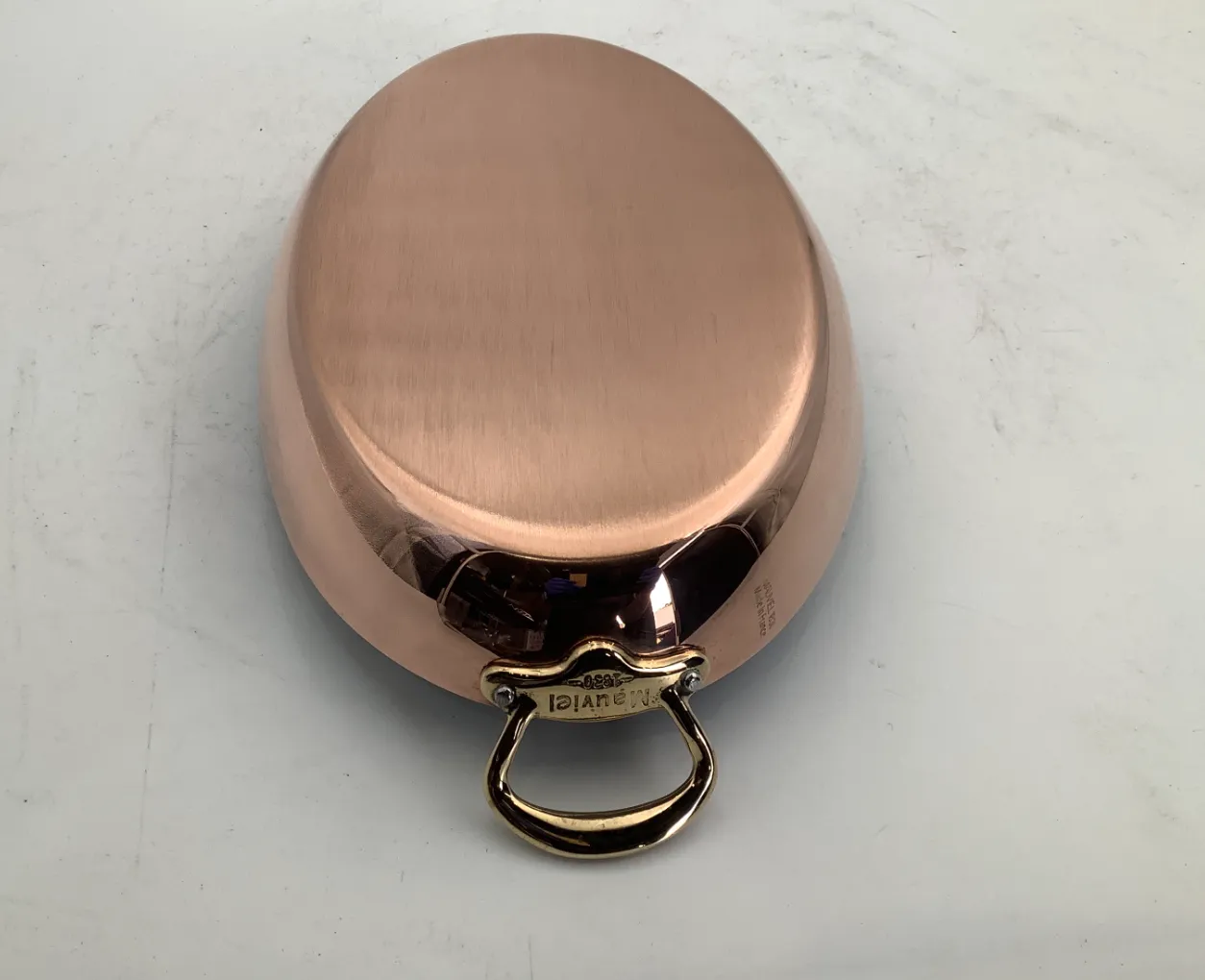 Mauviel M'Héritage gratängform oval 25 cm koppar