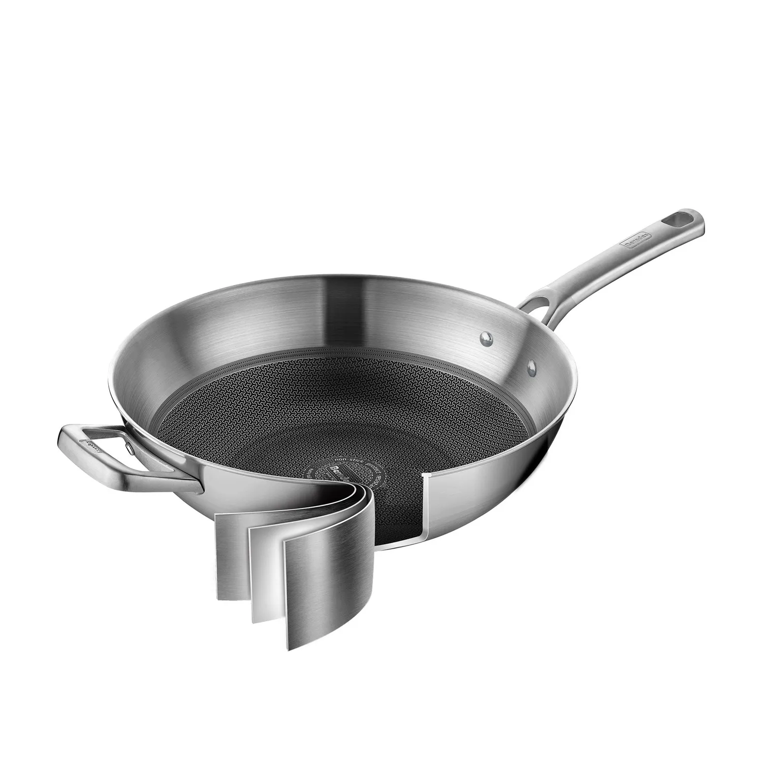 Berndes Tricion Resist b.nature wok 32 cm med glaslock PFAS-fri